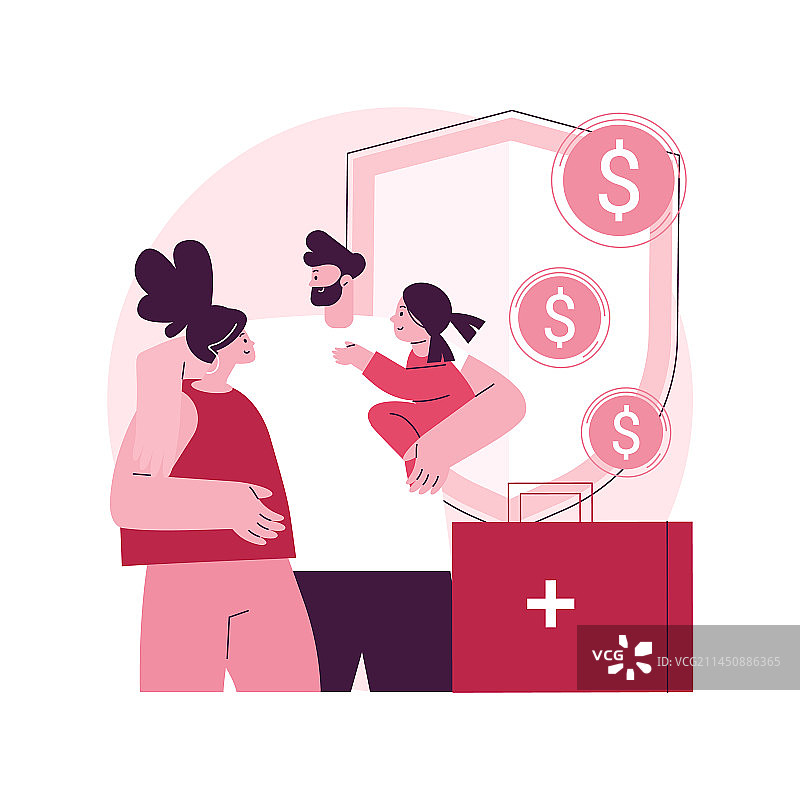 紧急援助基金抽象概念图片素材