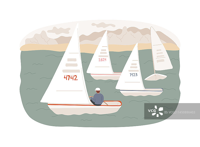 孤立的航行概念图片素材