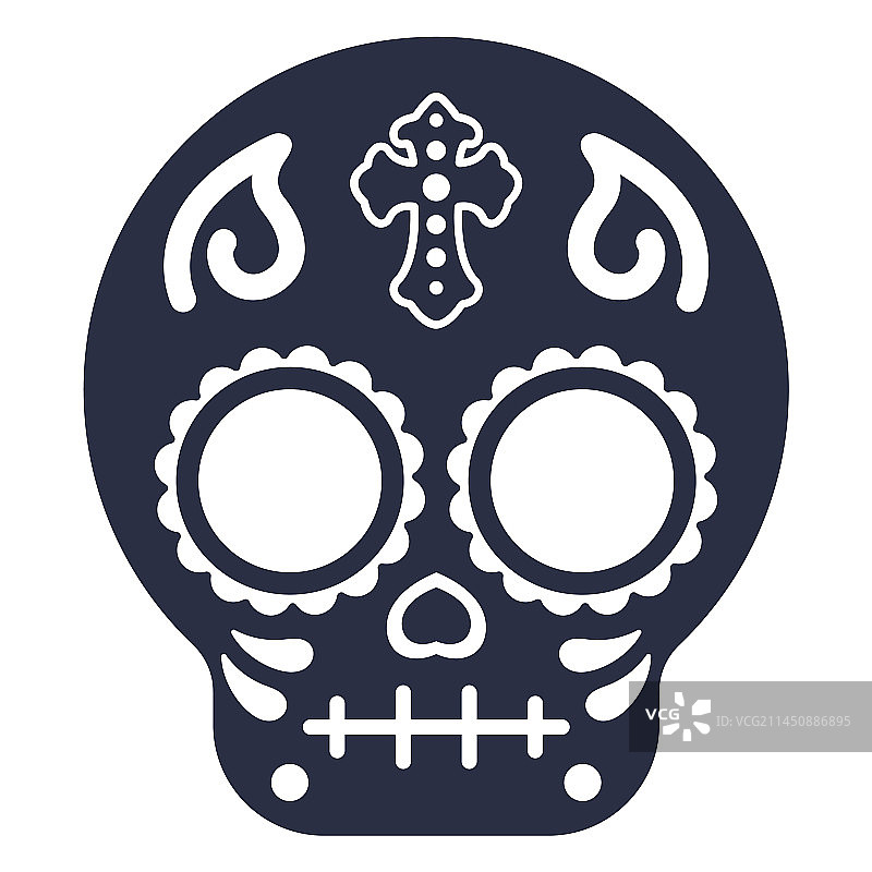 骷髅头十字架图片素材