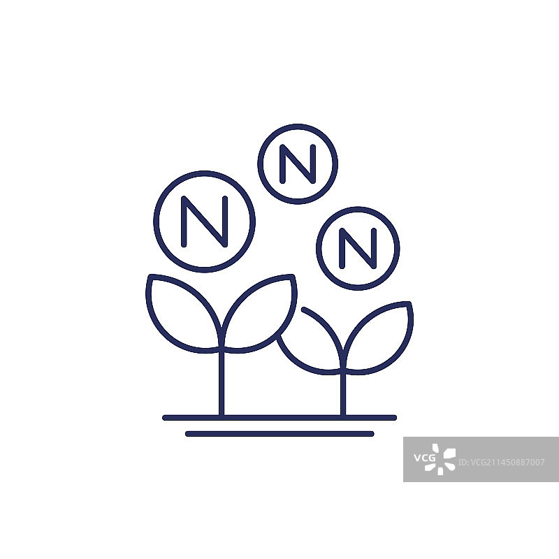 氮肥线条图标图片素材