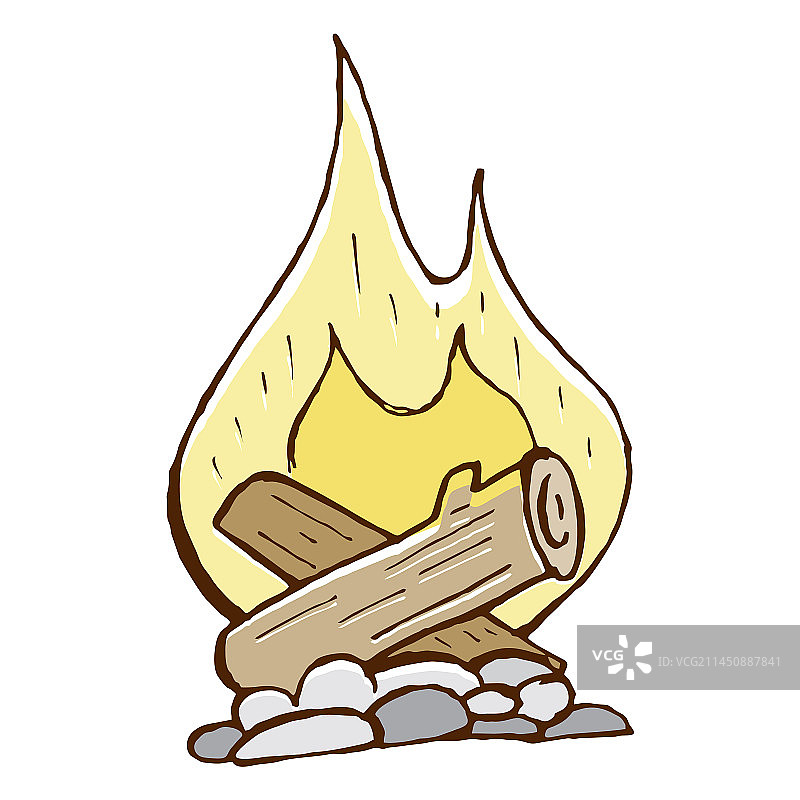 露营篝火图标图片素材