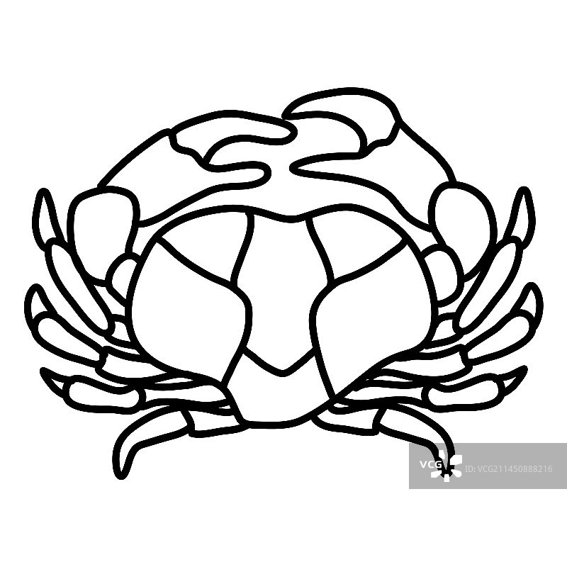 巨蟹座元素笔画图片素材