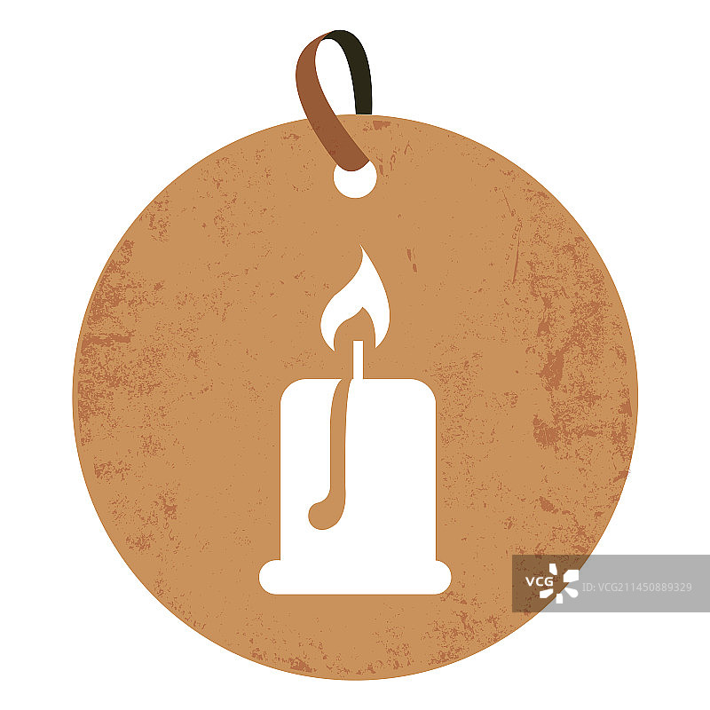 圆形蜡烛标签图片素材