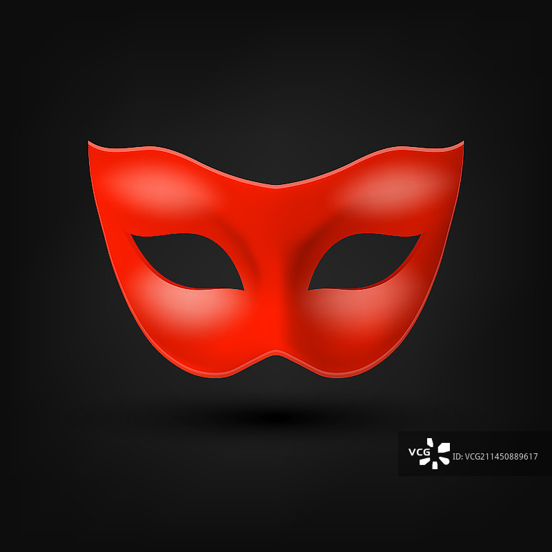 3D逼真空白红色狂欢节复古图片素材