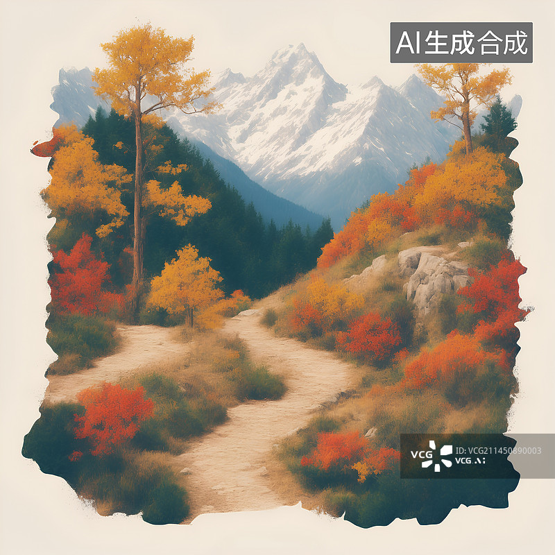 【AI数字艺术】秋游图片素材