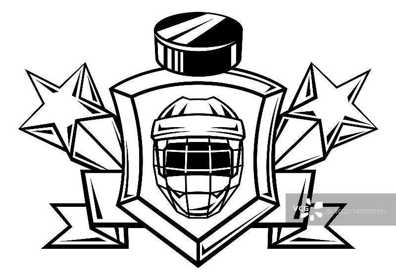 带有曲棍球运动俱乐部标志图片素材