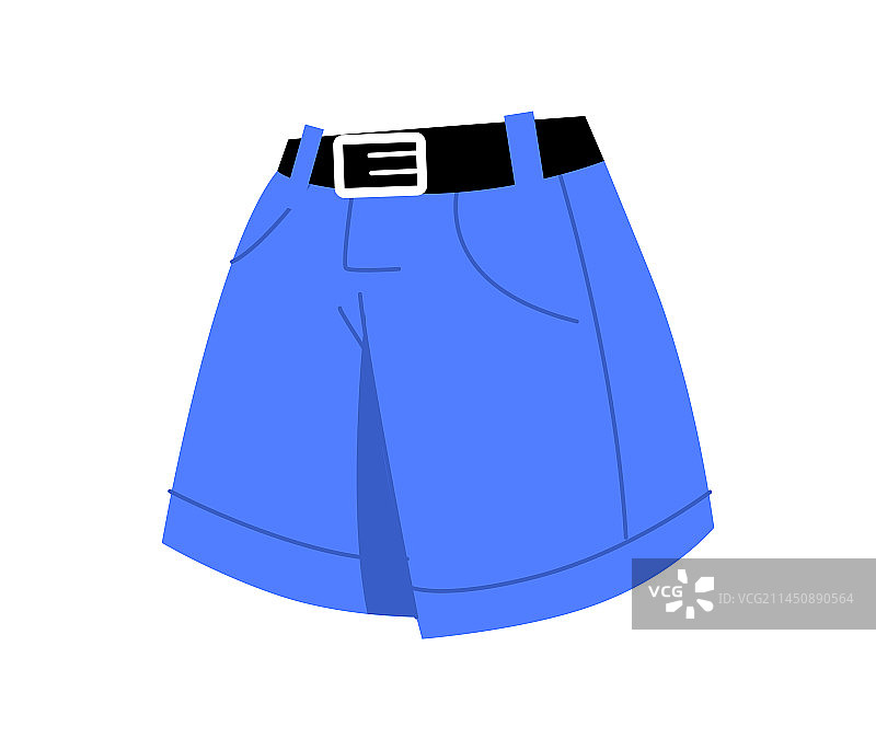 儿童蓝色短裤图片素材