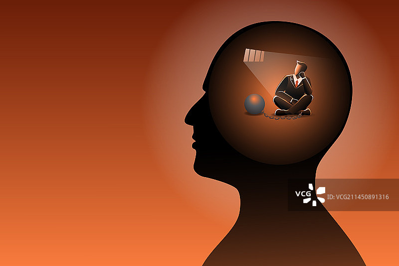 人脑中的商业理念图片素材