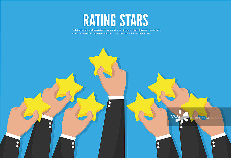 反馈认可评级星级概念图图片素材