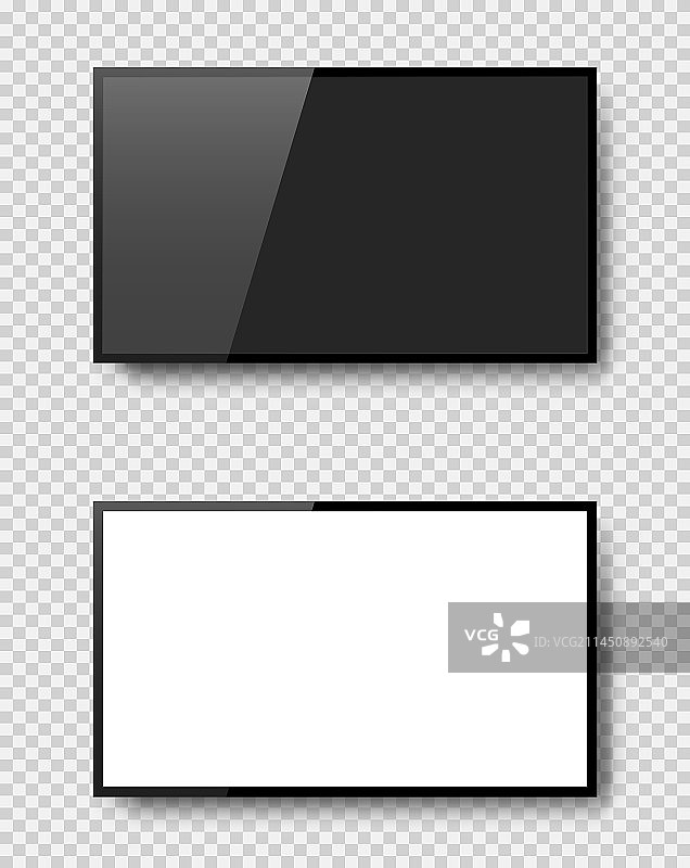 电视背景上的逼真电视屏幕图片素材