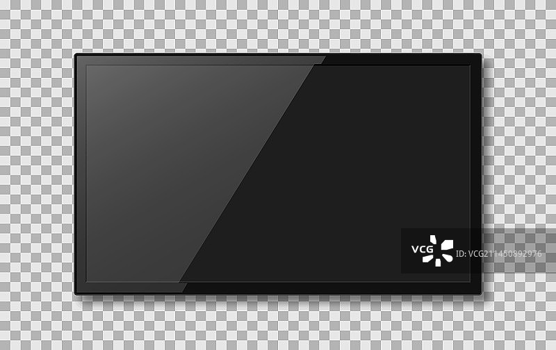 电视背景上的逼真电视屏幕图片素材