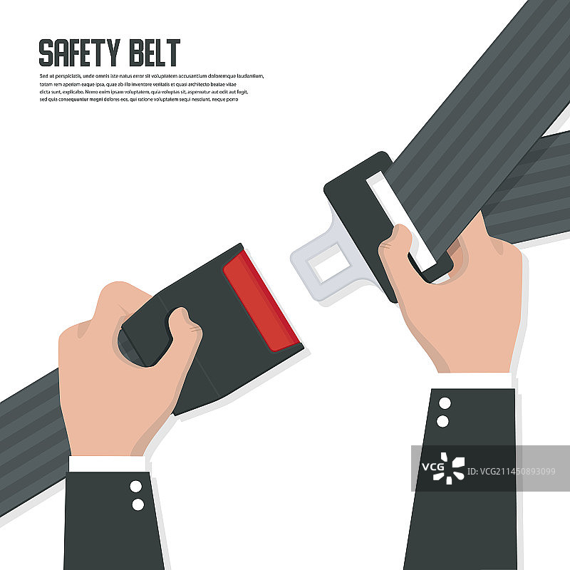 安全带标志扁平图标图片素材