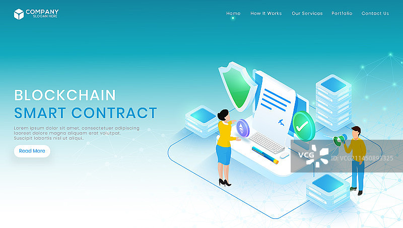 安全商业网站或网页布局图片素材