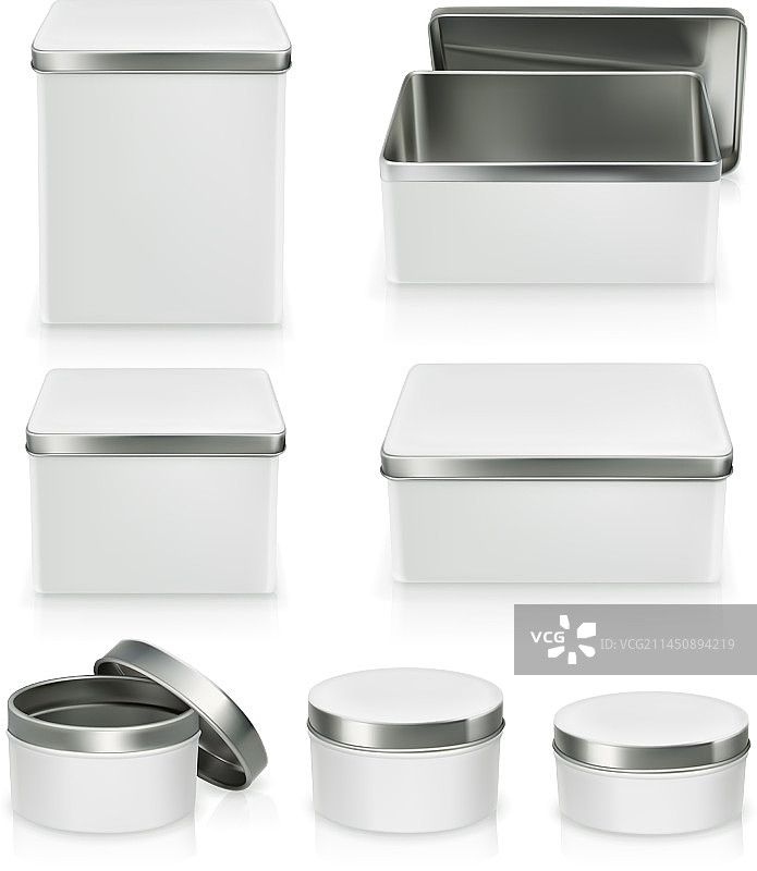 金属盒样机包装盒合集图片素材
