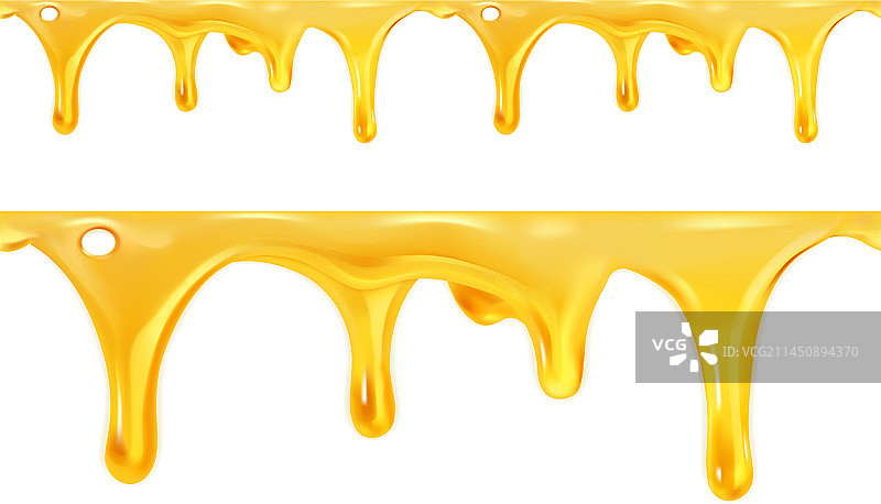 甜蜜的蜂蜜滴无缝图案图片素材