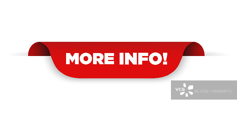 带有更多信息的红色banner图片素材