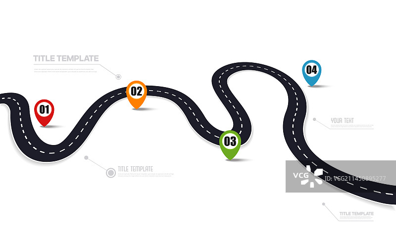 白色背景上的沥青路图片素材
