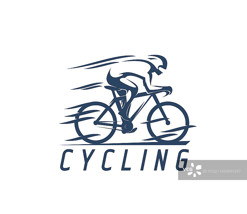 自行车运动图标或赛车手图片素材
