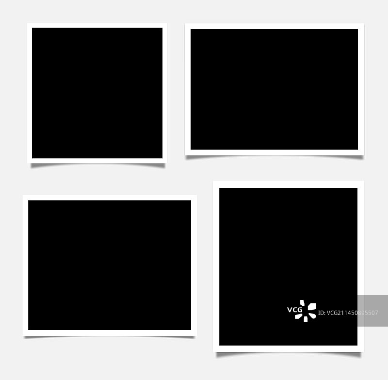 4合1相框模型设计图片素材