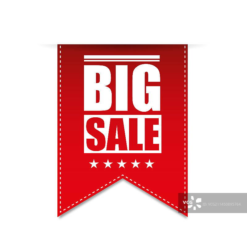 红色丝带促销banner图片素材