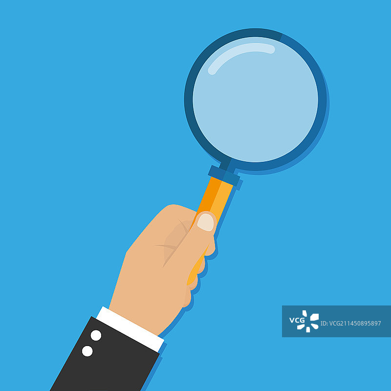 手持放大镜图片素材