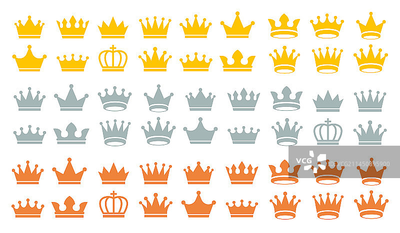 皇冠图标合集图片素材