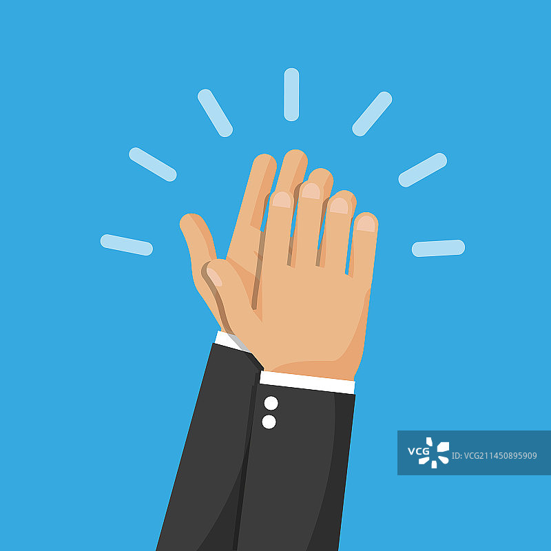 双手击掌庆祝图片素材