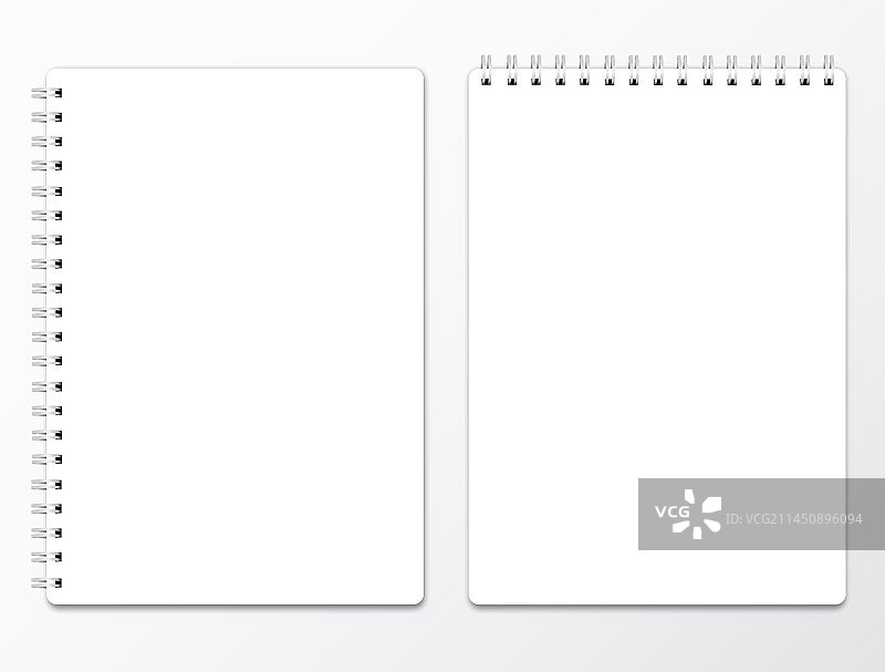 写实螺旋笔记本样机图片素材