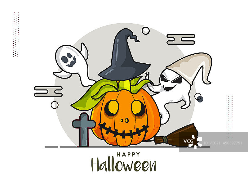 万圣节庆祝海报设计图片素材