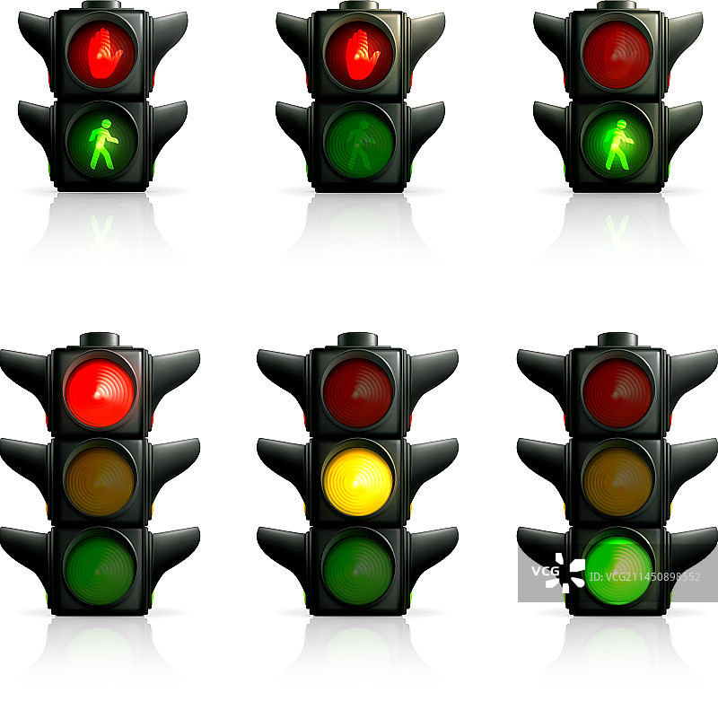 交通信号灯图片素材
