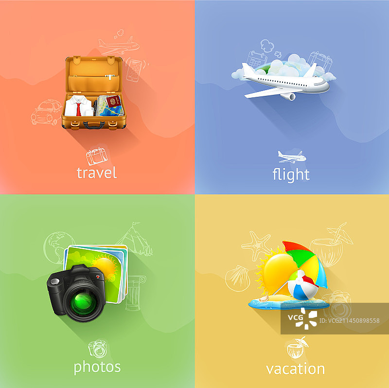 旅行概念合集图片素材