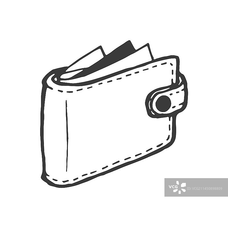 手绘钱包元素钱包图标图片素材