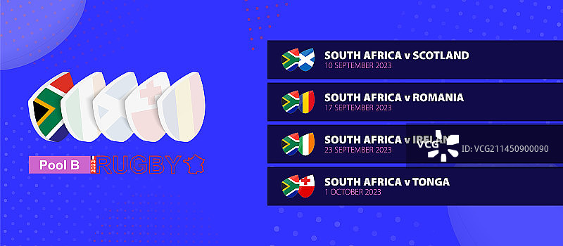 南非橄榄球国家队赛程安排图片素材