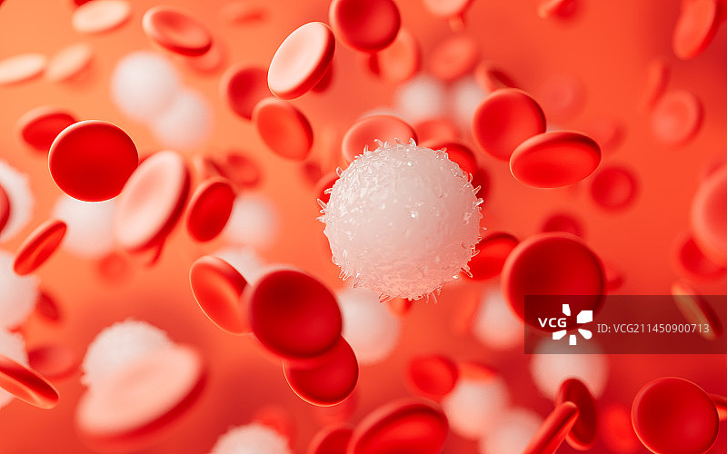 微观血液细胞3D渲染图片素材