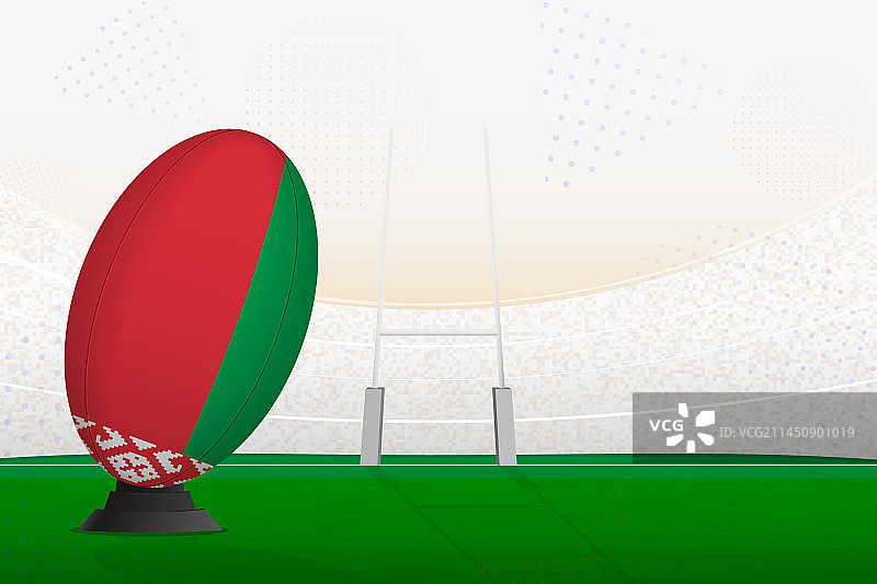 橄榄球场上的白俄罗斯国家队橄榄球图片素材