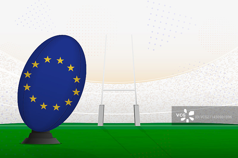 橄榄球上的欧盟国家队橄榄球图片素材