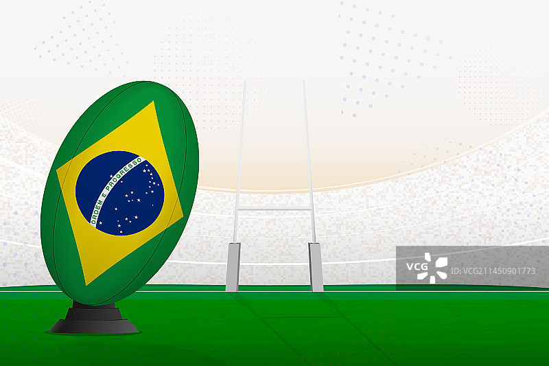 橄榄球场上的巴西国家队橄榄球图片素材