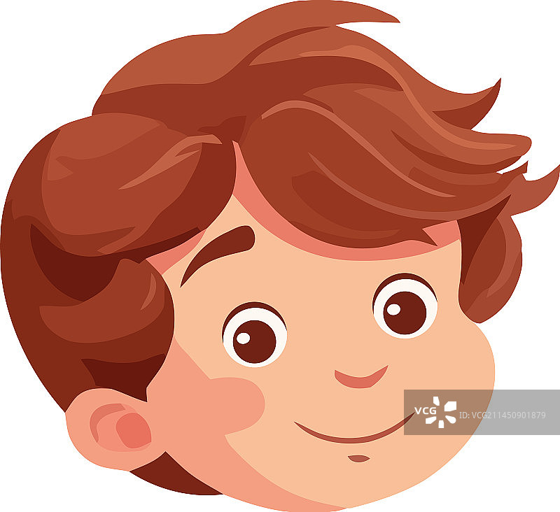 微笑的头像设计图片素材