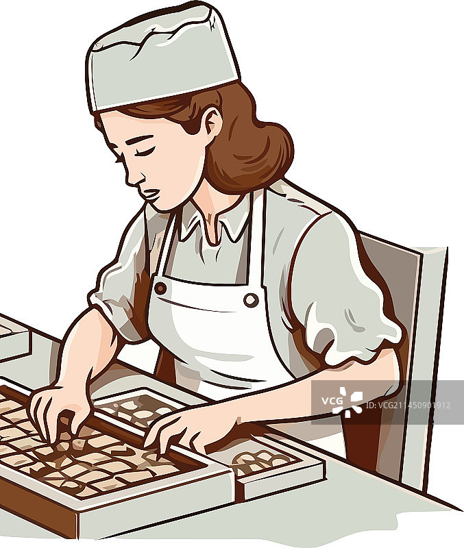 厨师在室内烹饪食物图片素材