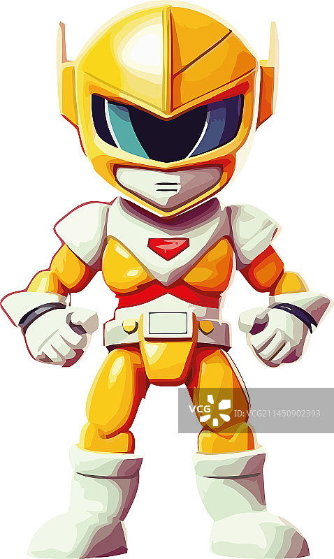 健壮的半机械人英雄图片素材