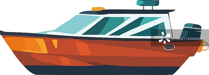 航行中的现代航海船只图片素材