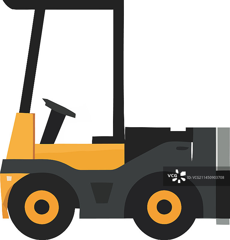 运送货运集装箱的重型机械图片素材