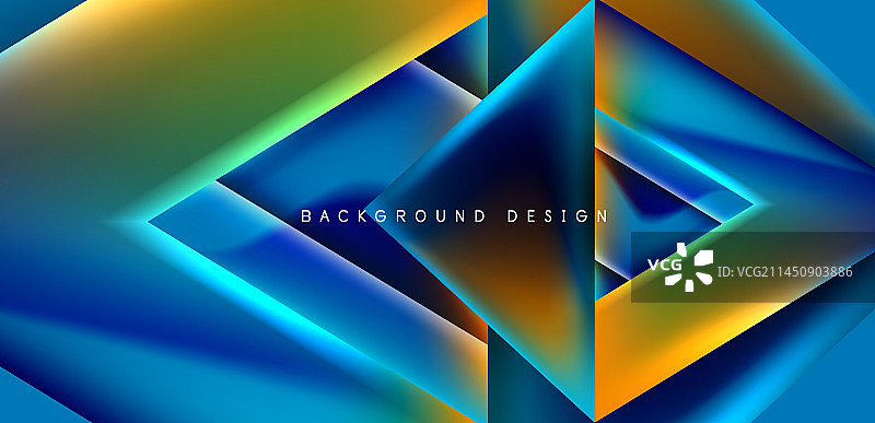 抽象背景与重叠的三角形和图片素材