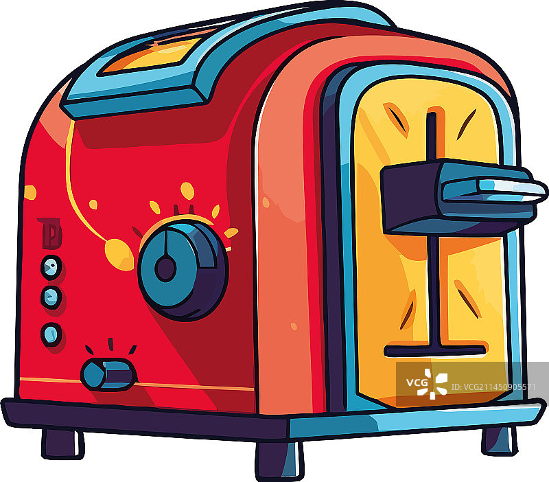 现代厨房用具烤面包机图片素材