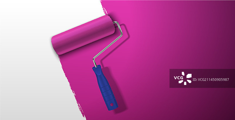 逼真滚筒背景绘画图片素材