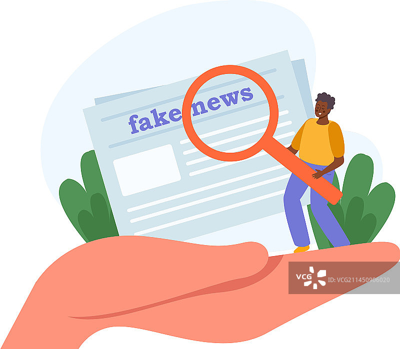 虚假新闻概念图片素材