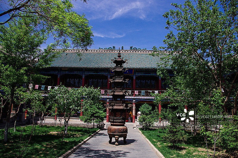 呼和浩特大召无量寺图片素材
