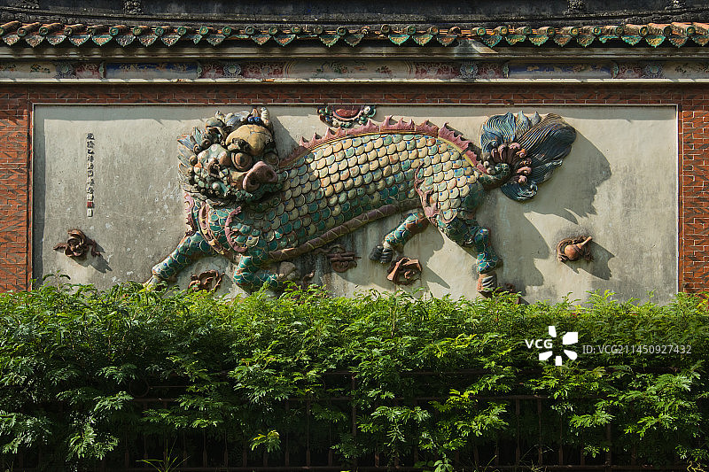 泉州开元寺东西塔麒麟壁弘一法师图片素材