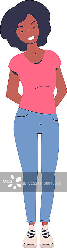 时尚的非洲裔美国女人形象图片素材