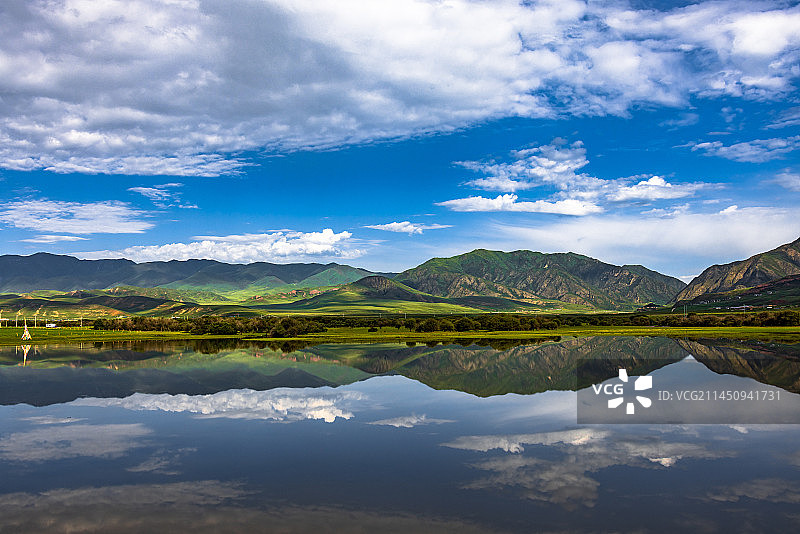 甘加草原风光图片素材